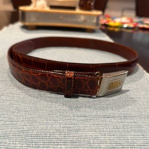 Luxurious Ralph Lauren Genuine Crocodile Belt 32 Made in Italy
